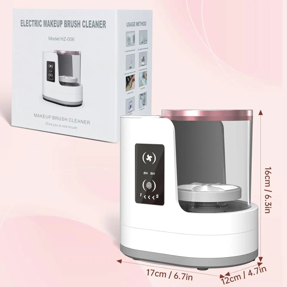 Automatic Rotating Makeup Brush Cleaner