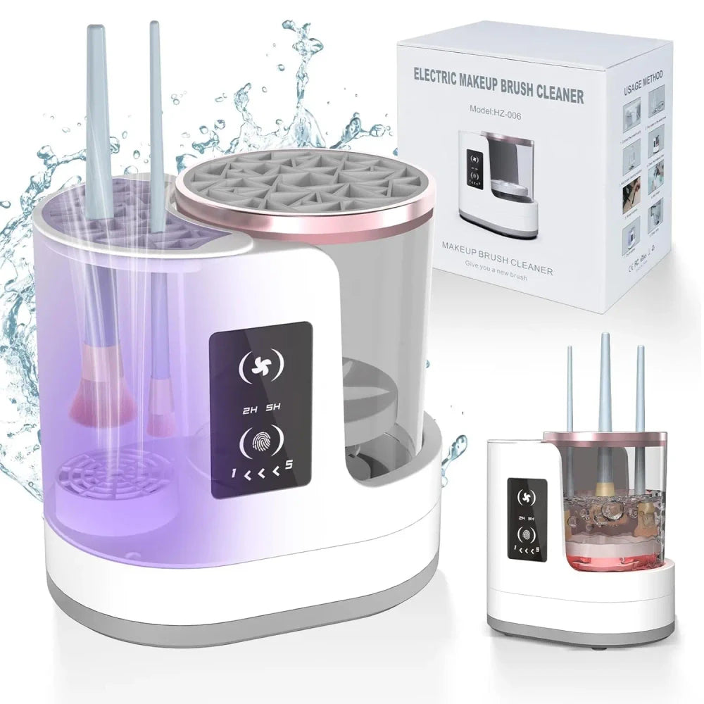 Automatic Rotating Makeup Brush Cleaner